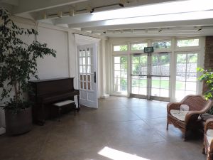 Garden Room with piano